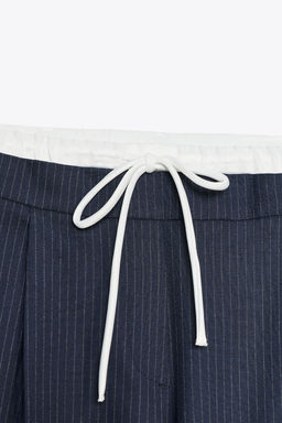 WIDE-LEG TROUSERS WITH DOUBLE WAIST - Zara фото 9