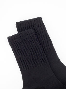 Носки р.35-40 Волны Черные - Krumpy фото 2