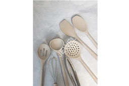 Набор кухонный JEWEL на подставке, 8 предметов, бежевый