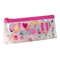 Пенал школьный Феникс+, арт.65732/ 24 СЕРДЦЕ 21х9х3,5 см, ТПУ, молния, полноцветная печать, ПЭТ-паке