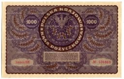 1000 марок 1919 года Польша