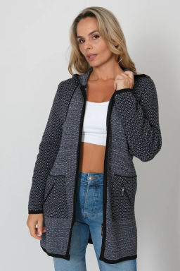 ЗЛАТА Кардиган С 2063/джинс микс