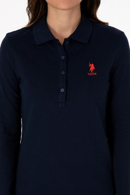 Kad_n Lacivert Basic Polo Yaka Sweatsh_rt Sepette S_rpriz _ndirim - U.s. polo assn фото 13