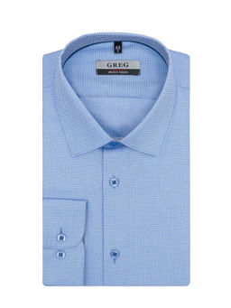 Сорочка мужская длинный рукав GREG 213/237/1339/ZVN/1 STRETCH