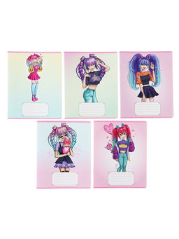 Цена за 20 шт. Тетрадь 24 листа в линейку, Calligrata «Аниме 07», МИКС