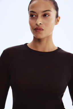 Top en punto fino de lana - H&m фото 9
