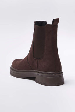 Kahverengi Suet Duz Tabanl? Chealsea Kad?n Bot TAKAW26BO00085 - Trendyolmilla фото 5