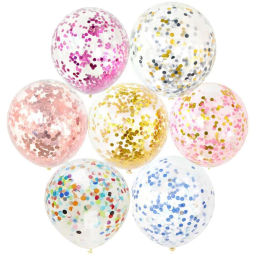 Цена за 5шт. Конфетти "Круги белые" 10 г, бумага