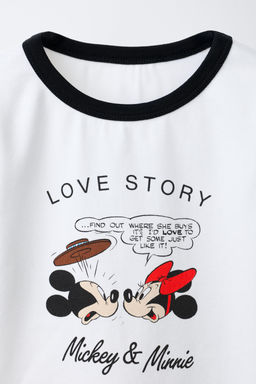 MICKEY AND MINNIE MOUSE DISNEY CONTRAST T-SHIRT - Zara фото 3