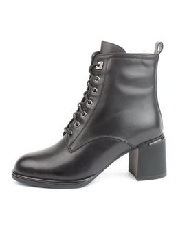 04-M3-2274 BLACK Ботинки зимние женские (натуральная кожа, натуральный мех)