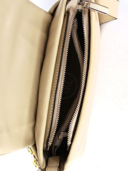 Сумка женская натуральная кожа GU 2033-8200, 1отд+карм/пер, плечевой ремень, бежевый SALE 265817 - Adelia фото 3