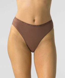 ATLANTIC 3CLP-010 Трусы спорт с высокой посадкой High Sport Leg - набор 3 шт. черный + светлый капучино + светло-бежевый  фото 3