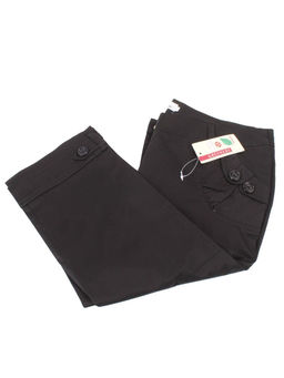 1018 BLACK Брюки капри женские