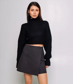 Юбка-шорты #КТ8662, графит