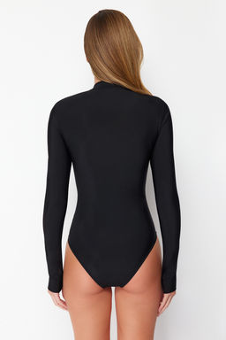 TRENDYOLMILLA Siyah Fermuarl? Uzun Kollu Regular Mayo TBESS24MA00142  фото 18