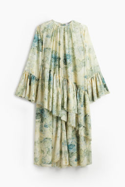 Vestido de gasa con volantes