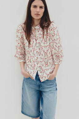 Blusa con mangas globo - H&m фото 4