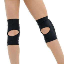 Наколенники для гимнастики и танцев Grace Dance, с уплотнителем, р. XXS, 3-6 лет, цвет чёрный фото 3