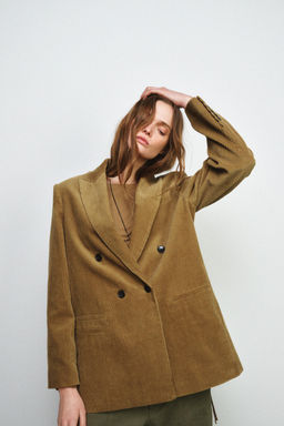 OVERSIZE CORDUROY BLAZER ZW COLLECTION LIMITED EDITION - Zara фото 12