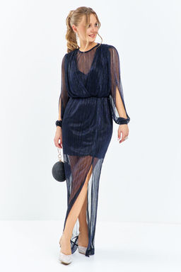 Платье Euro Moda 665 синий