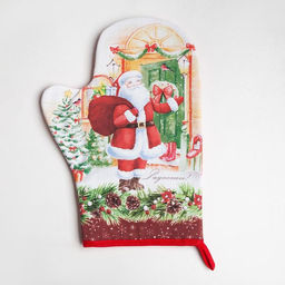 Набор Кухонный Радости, варежка-прихватка 20х28см, прихватка 19х19см, 100%хл