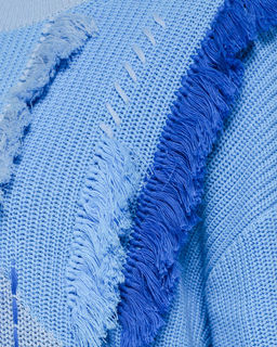 Авторский вязанный джемпер с БАХРОМОЙ 100% ХЛОПОК