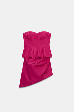 VESTIDO MINI PALABRA DE HONOR / Fucsia - Zara фото 5