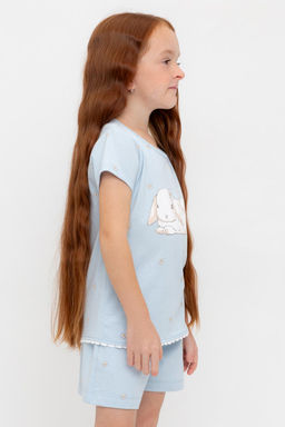 Crockid _ КР 302748/голубой,любимые ромашки к563 фуфайка (футболка) для дев  фото 4