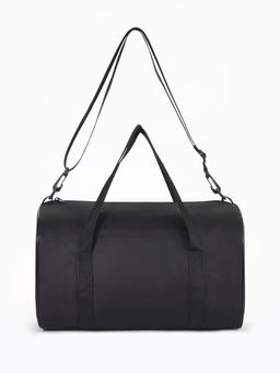 Сумка спортивная TEXTURA на молнии, с подкладкой, длинный ремень, маленький размер, чёрная