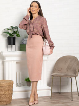 Рубашка с бантом Рузанна - Lt collection фото 16