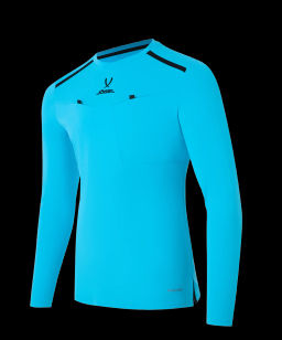 Футболка судейская с длинным рукавом JOGEL DIVISION PerFormDRY Referee LS Tee, голубой