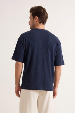Kahverengi Dusuk Omuz Regular Fit Dokulu T-Shirt TMNSS26TS00005 - Trendyolmilla фото 12
