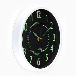 Часы настенные интерьерные «Ходики», светящиеся, дискретный ход, 24.5×24.5 см, от батарейки 1хАА