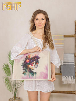 Сумка (хлопок) ламинированная 45х15х35см №3001/1 - Ганг фото 4