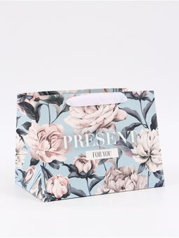 Цена за 2 шт. Пакет подарочный с широким дном, упаковка, «For you», 25×19×18 см