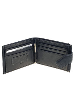 Портмоне мужское из натуральной кожи, цвет черный - Greta фото 2