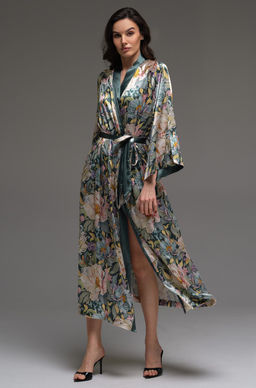 Длинный запашной халат Mia-Amore