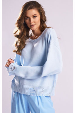 SS-2423 джемпер женский БЕЛЫЙ, НА ФОТО ДРУГОЙ ЦВЕТ! ВИДЕООБЗОР В ОПИСАНИИ