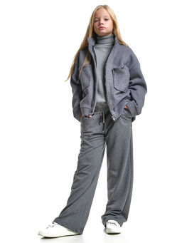 Брюки для девочки палаццо 22-8027 кофе - Mini maxi фото 15