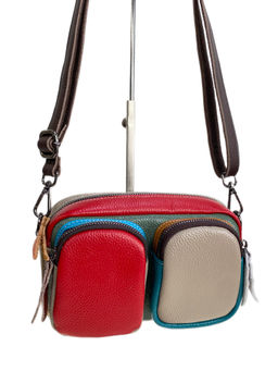 Женская сумка из натуральной кожи, цвет мультицвет