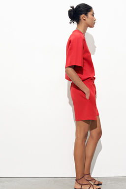 SHORT SLEEVE INTERLOCK SWEATSHIRT - Zara фото 19