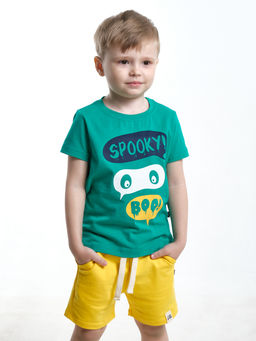 Футболка стильная для детей UD 7895 изумрудный - Mini maxi фото 6