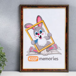 Фоторамка для фото 21×30 см Keep memories, Quinn, пластик, тёмный орех