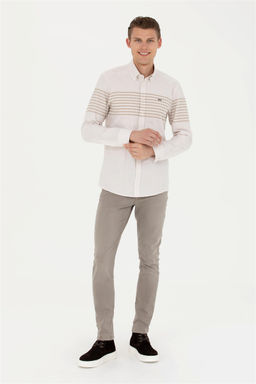 U. S. Polo Assn / Мужская рубашка с длинным рукавом Stone - U.s. polo assn фото 11