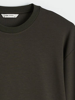 Bisiklet Yaka Erkek Sweatshirt