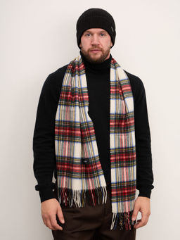 Шарф из кашемира 12218n белый