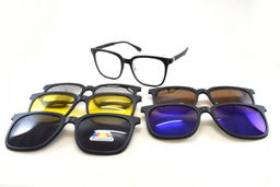 ОПРАВА SUN GLASSES POLARIZED 5501A C2 54-17-143 С НАСАДКАМИ+ЧЕХОЛ