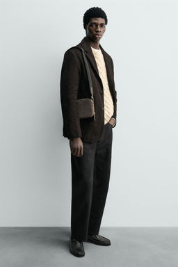 BANDOLERA PIEL / Gris - Zara фото 2