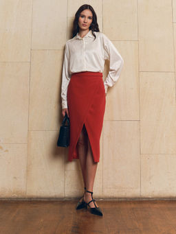 Юбка карандаш 512.060060/Терракотовый - Seven senses фото 3