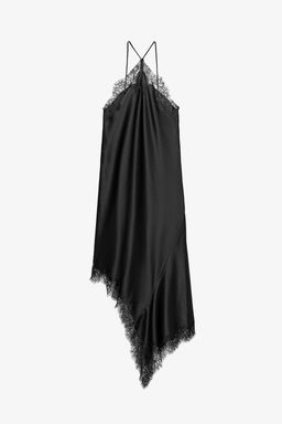 ZW COLLECTION SATIN LACE DRESS - Zara фото 14